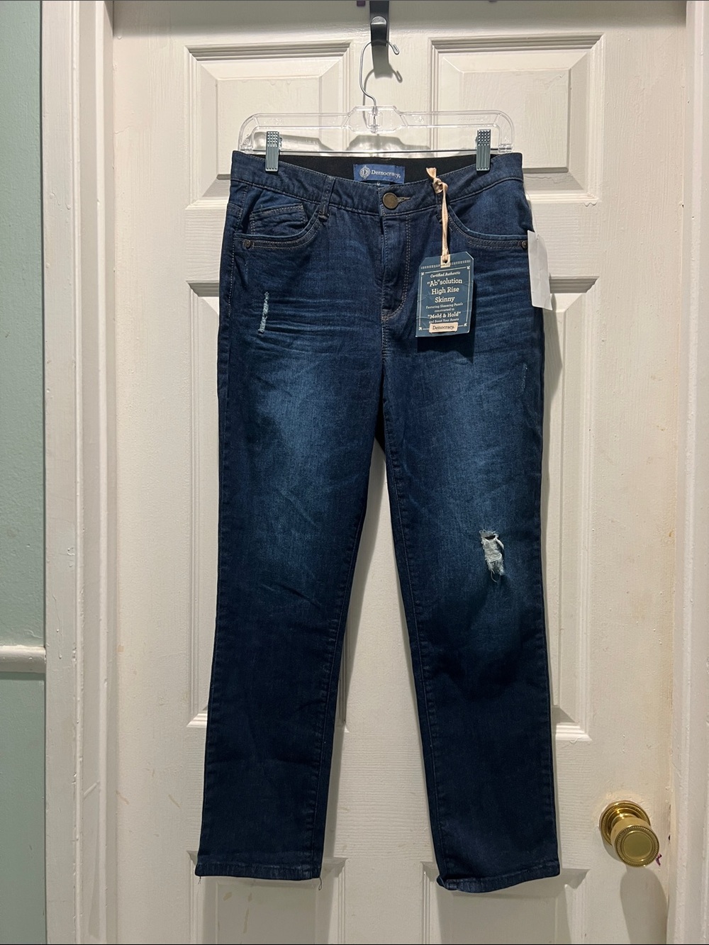 Democracy Women's Dark Indigo Ab Solution High Rise Skinny Jeans NWT